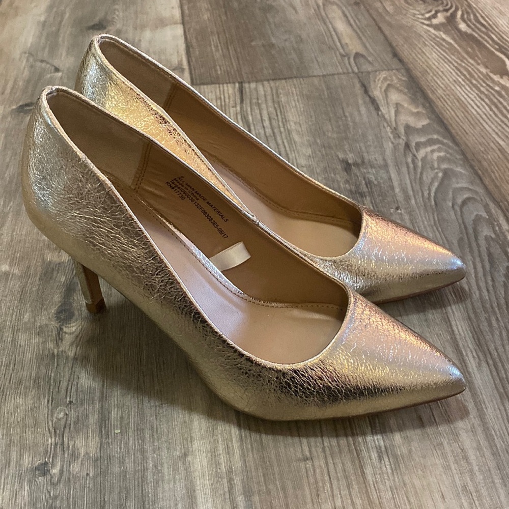 A New Day Gold Metallic Heels
